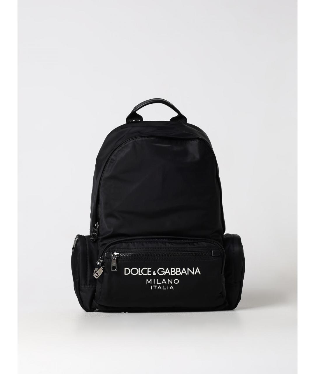 DOLCE&GABBANA Черный синтетический рюкзак, фото 6