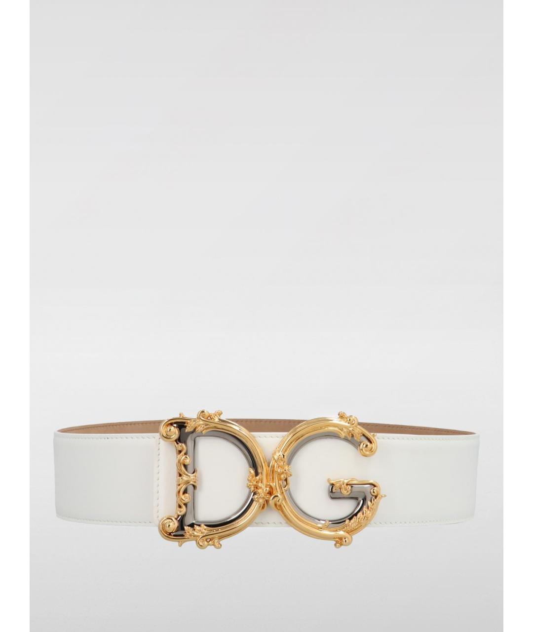 DOLCE&GABBANA Белый ремень, фото 3