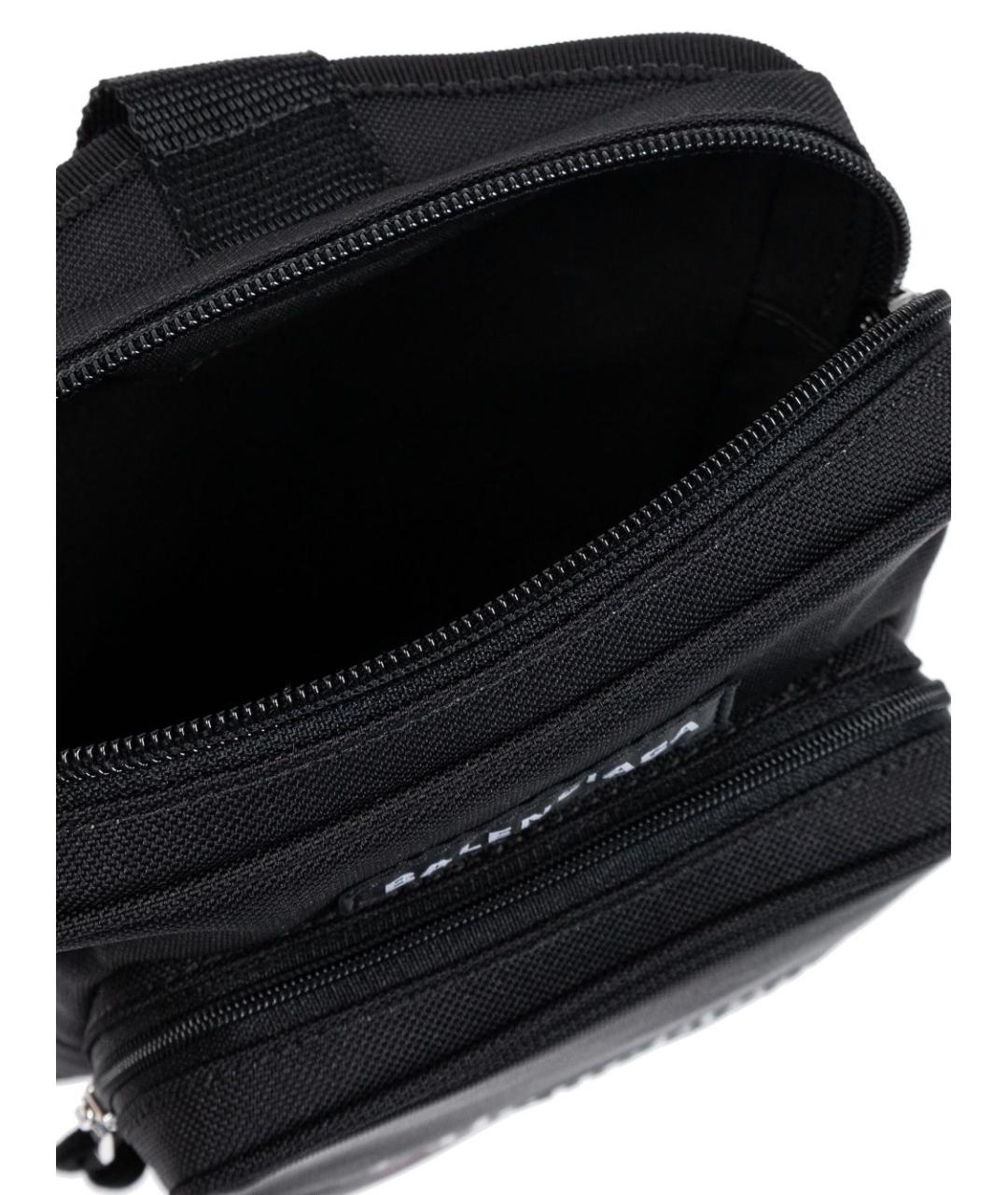 BALENCIAGA Черная синтетическая сумка на плечо, фото 2