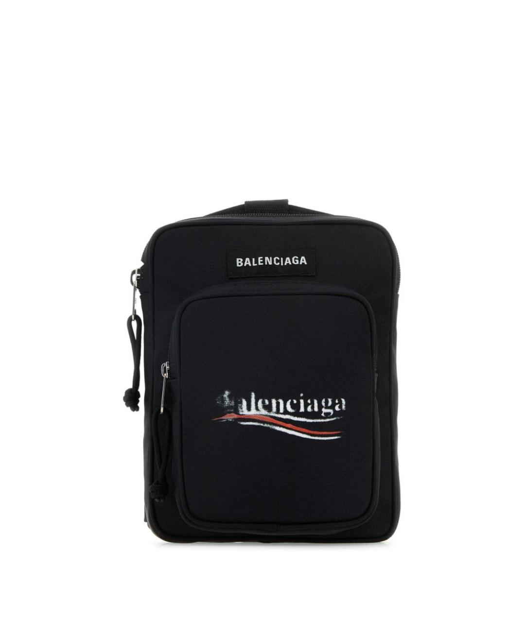 BALENCIAGA Черная синтетическая сумка на плечо, фото 1