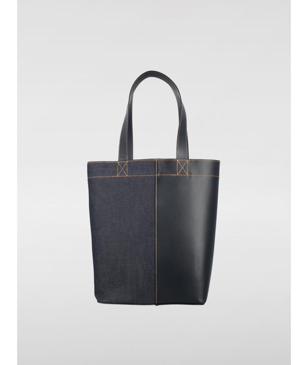 A.P.C. Темно-синяя сумка тоут, фото 4