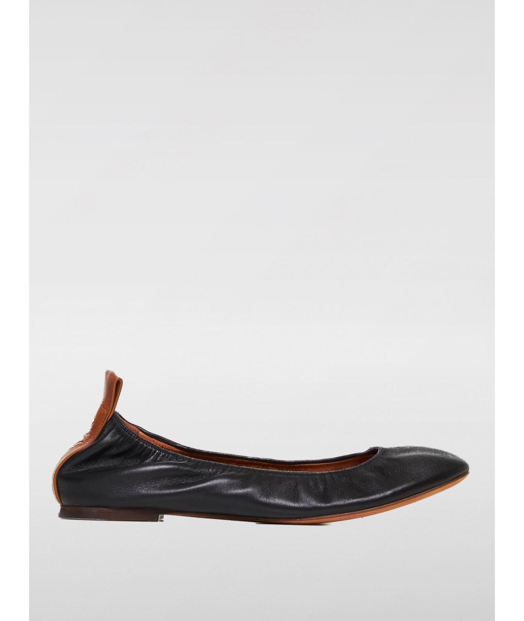 LANVIN Черные балетки, фото 4