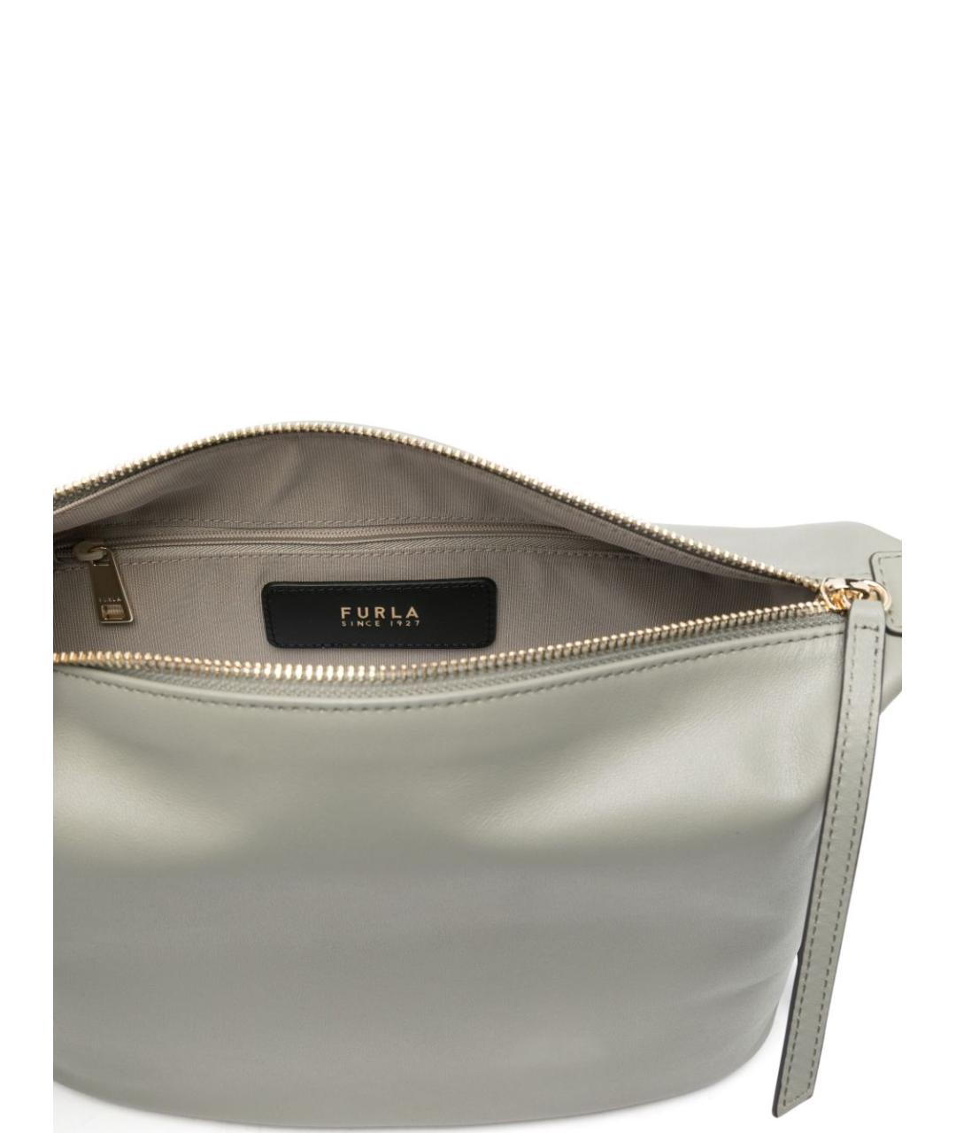 FURLA Зеленая кожаная сумка через плечо, фото 3