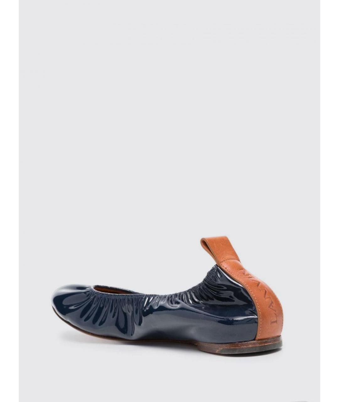 LANVIN Синие балетки, фото 3