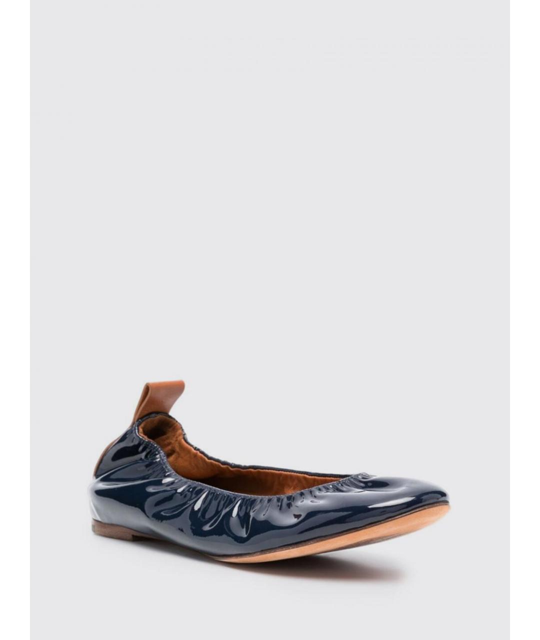 LANVIN Синие балетки, фото 2