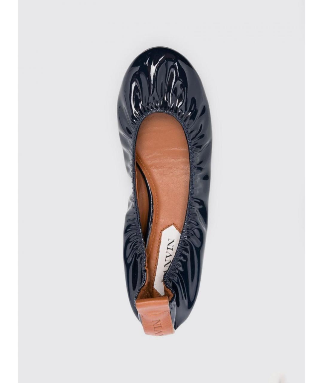 LANVIN Синие балетки, фото 4
