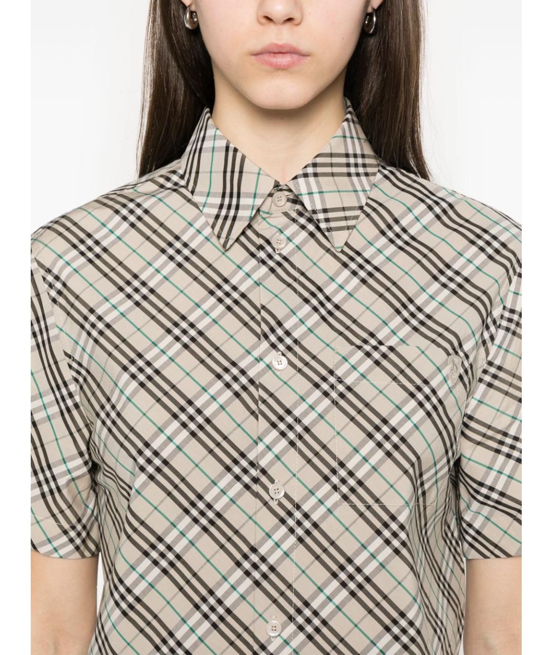 BURBERRY Бежевая рубашка, фото 5