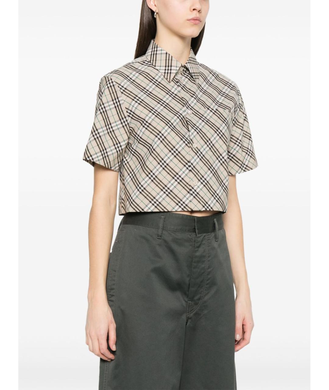 BURBERRY Бежевая рубашка, фото 4