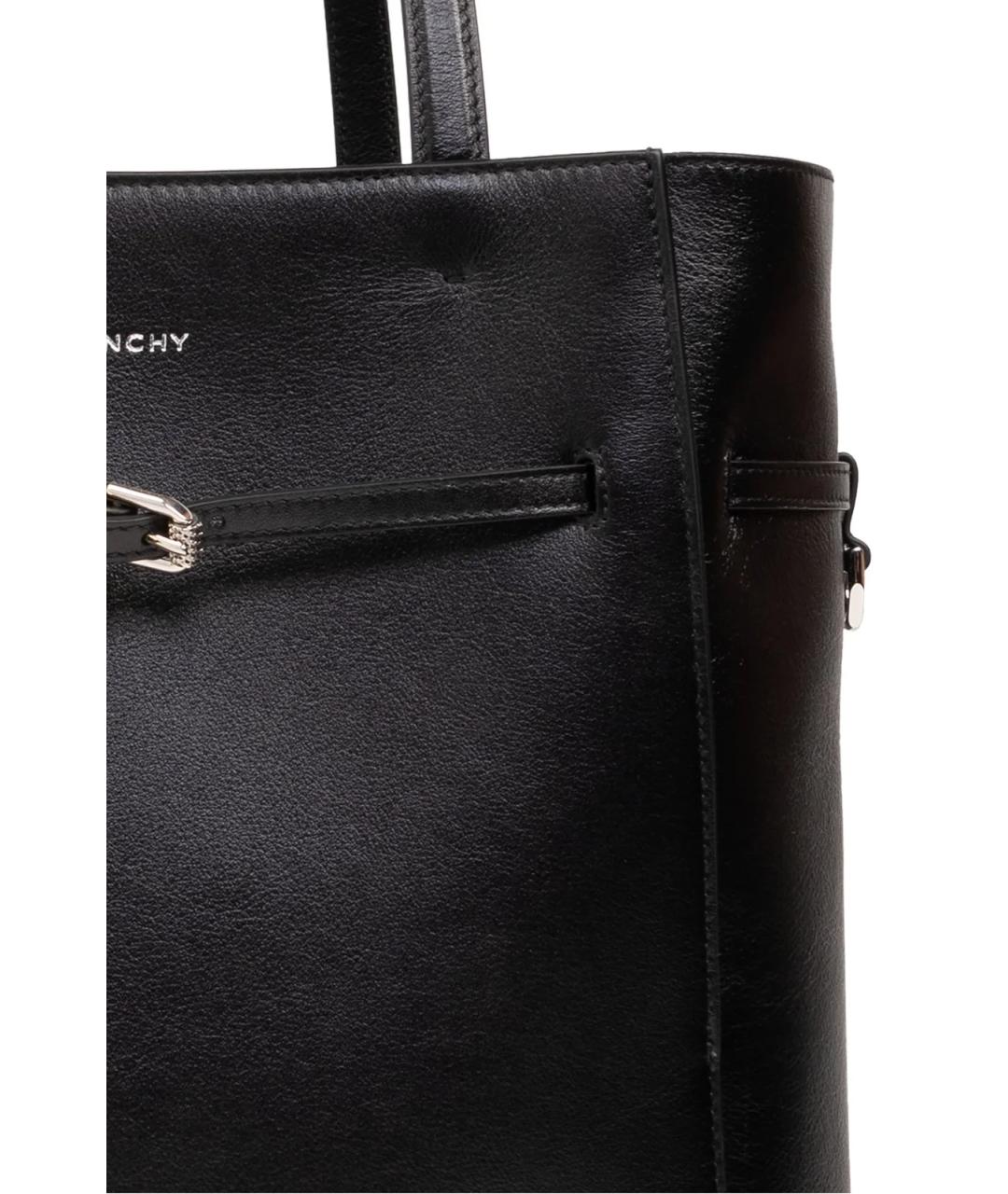 GIVENCHY Черная кожаная сумка тоут, фото 5