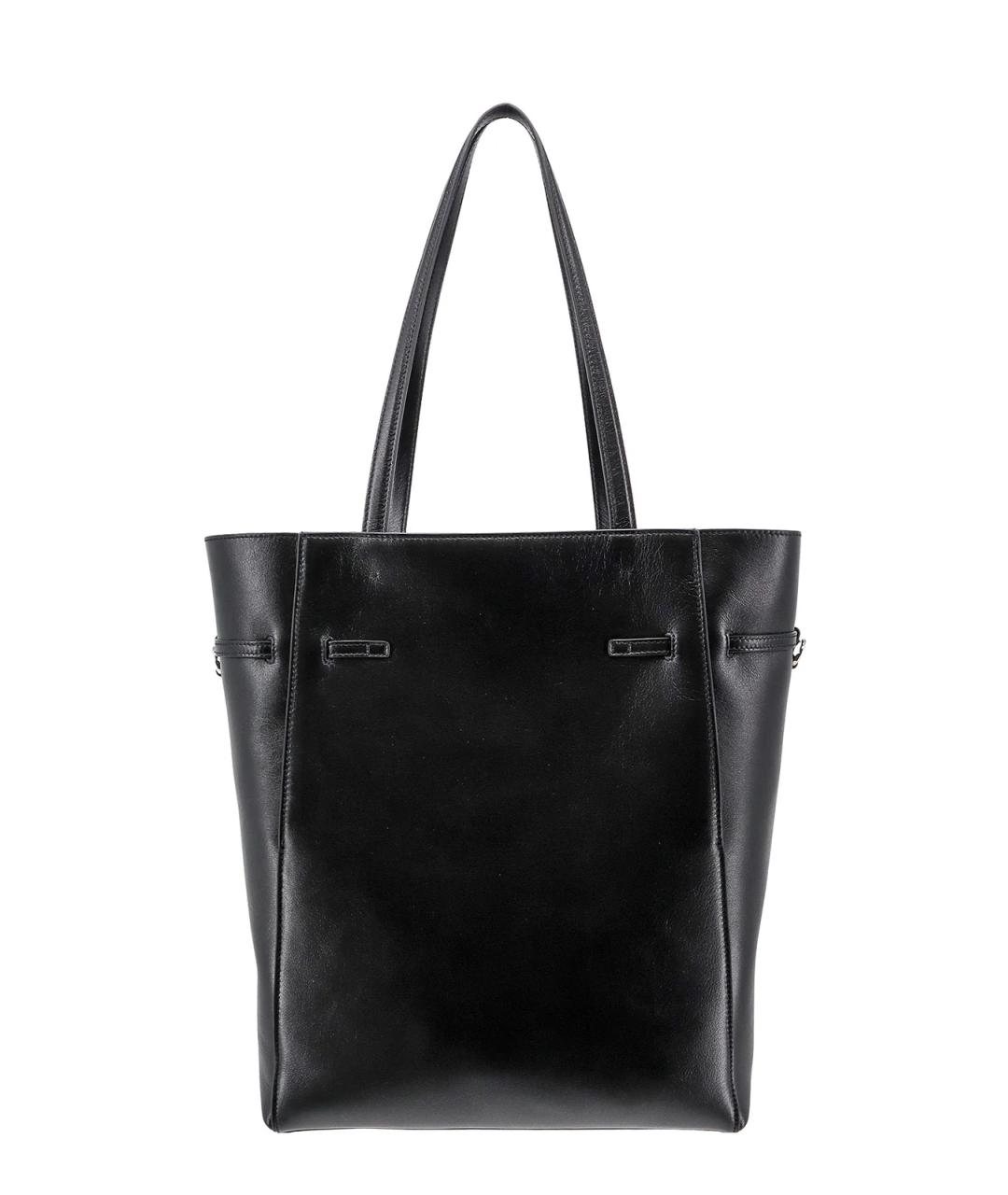GIVENCHY Черная кожаная сумка тоут, фото 2