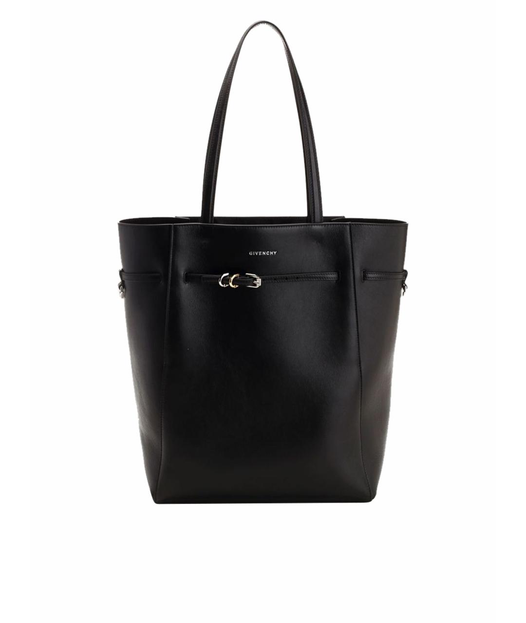 GIVENCHY Черная кожаная сумка тоут, фото 1