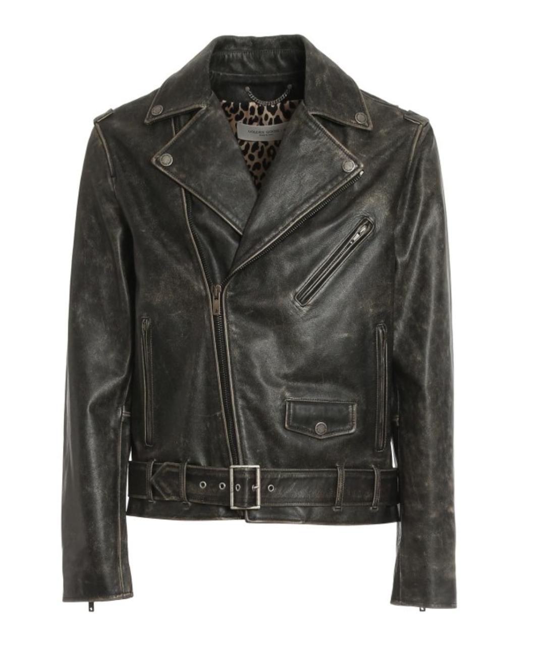 GOLDEN GOOSE DELUXE BRAND Черная кожаная куртка, фото 1
