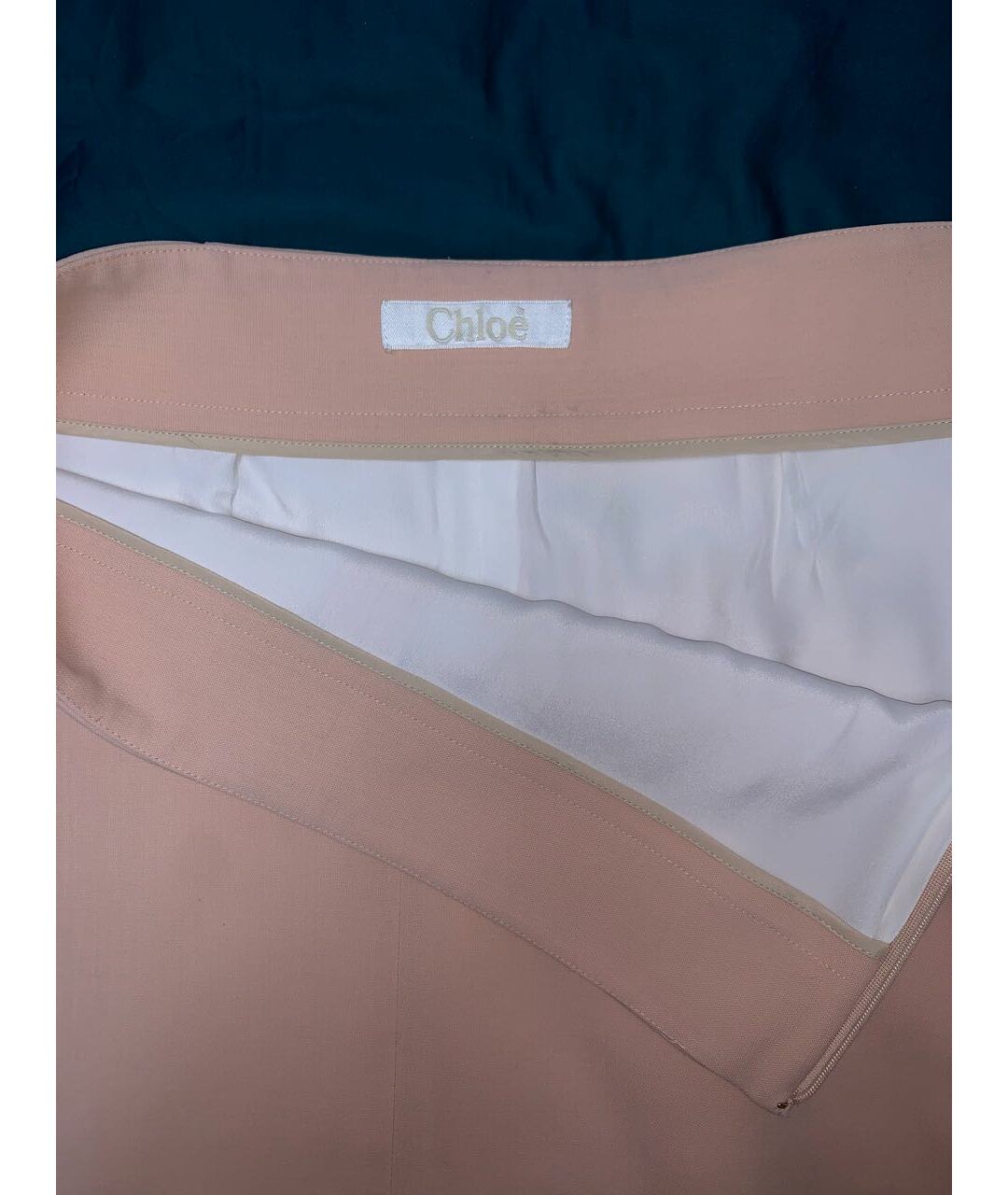 CHLOE Розовая ацетатная юбка мини, фото 3