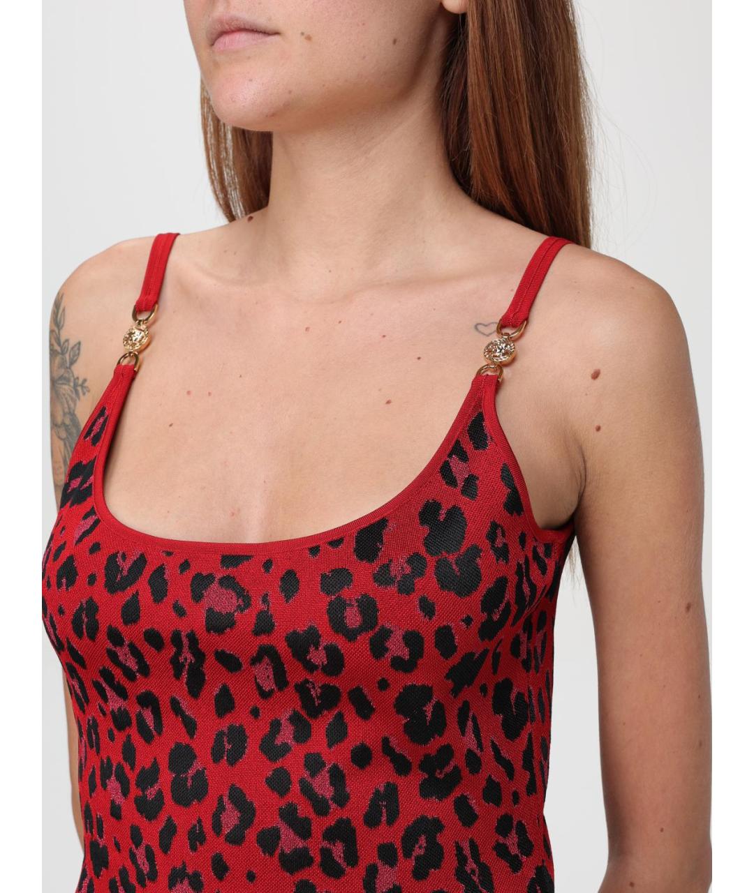VERSACE Красное платье, фото 5