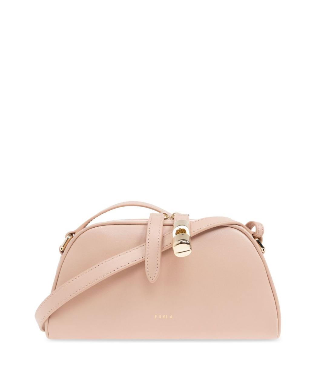 FURLA Розовая кожаная сумка через плечо, фото 1