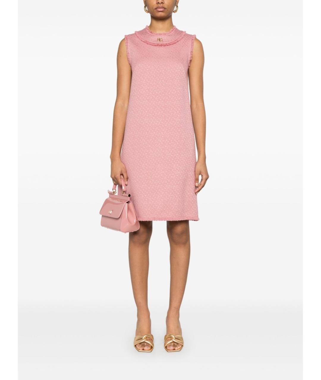 DOLCE&GABBANA Розовое платье, фото 5