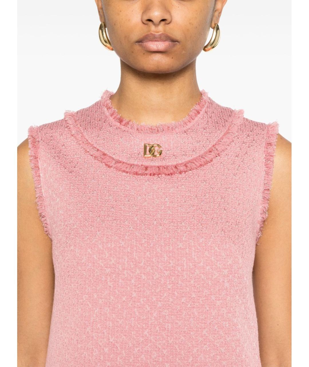 DOLCE&GABBANA Розовое платье, фото 3