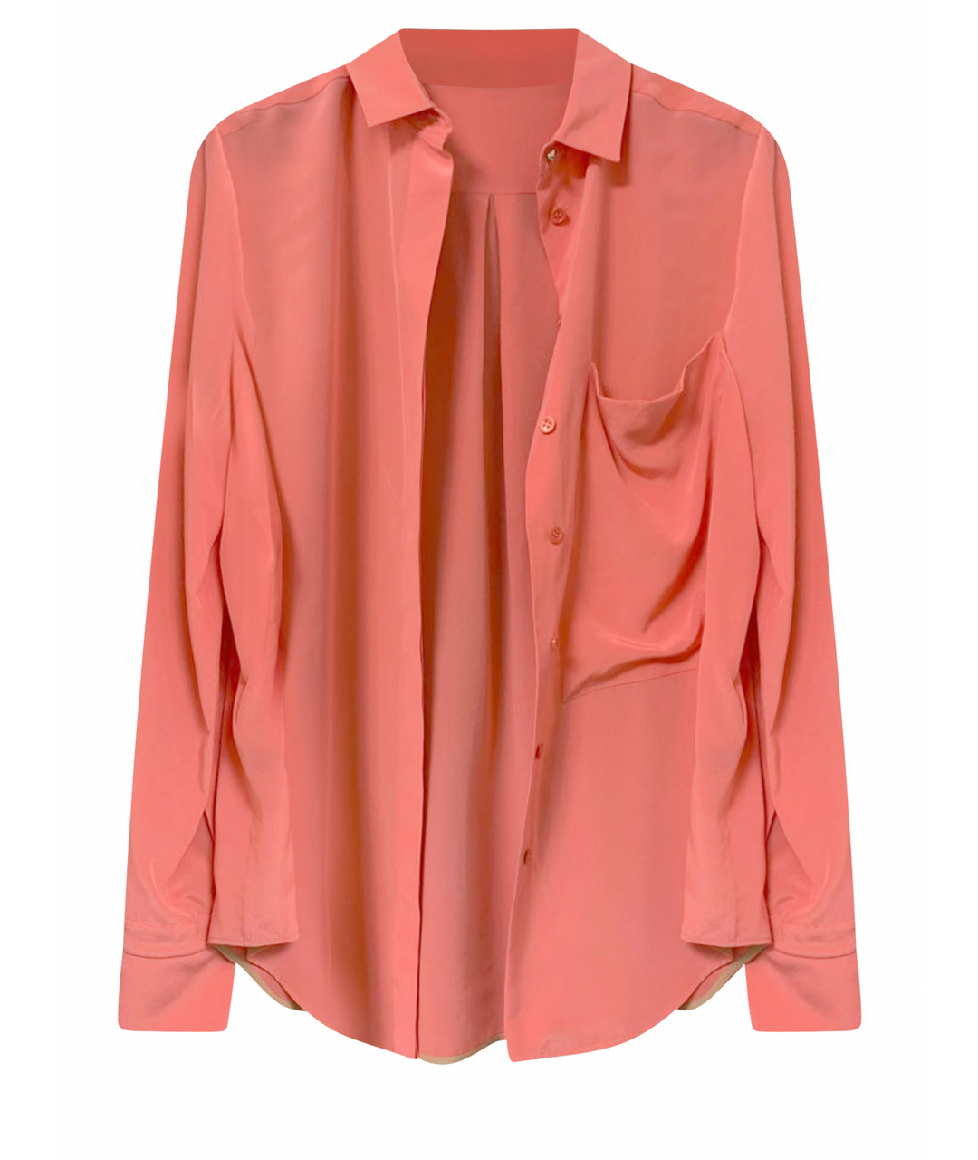 CHLOE Розовая шелковая рубашка, фото 1
