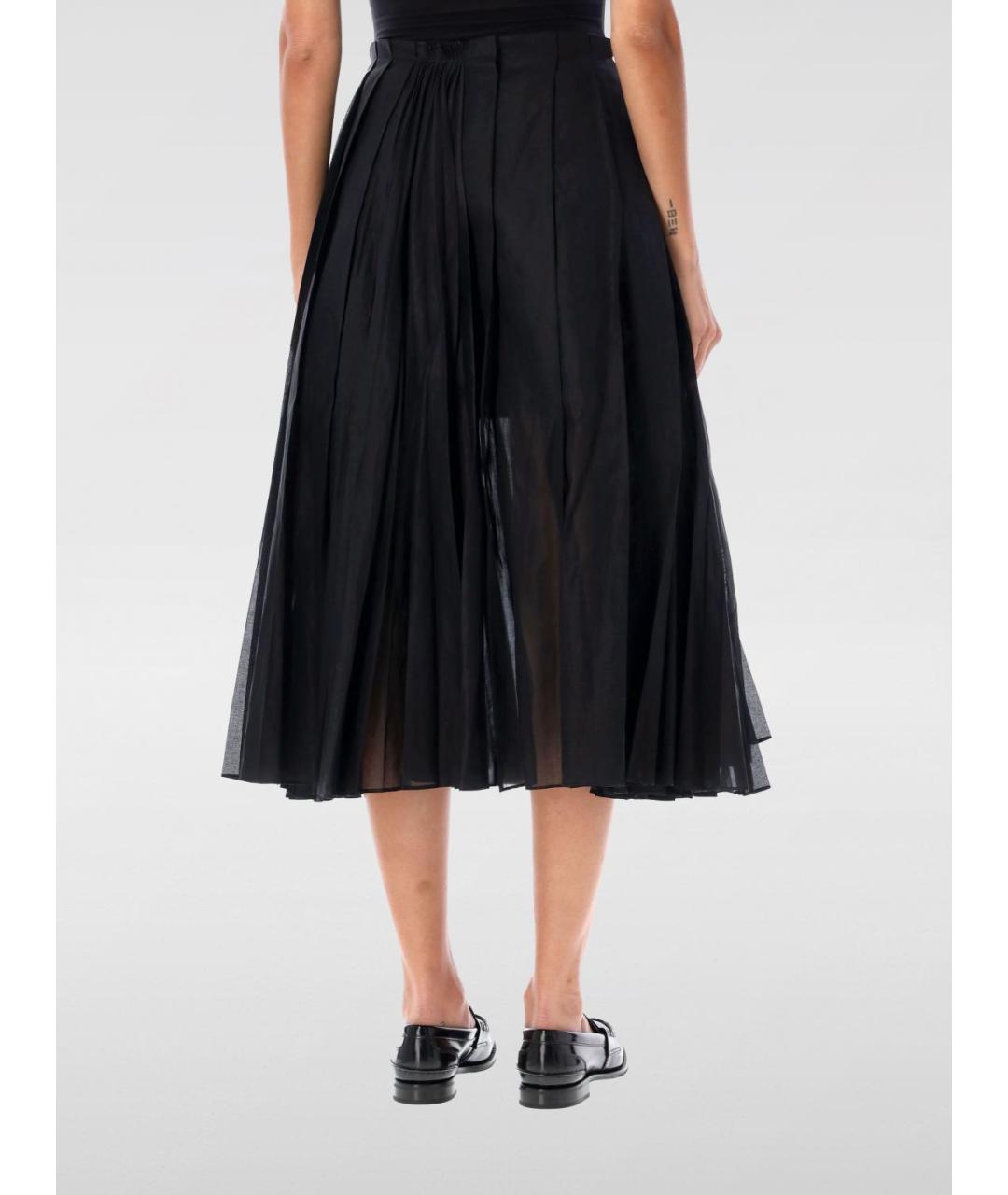 JIL SANDER Черная юбка миди, фото 2