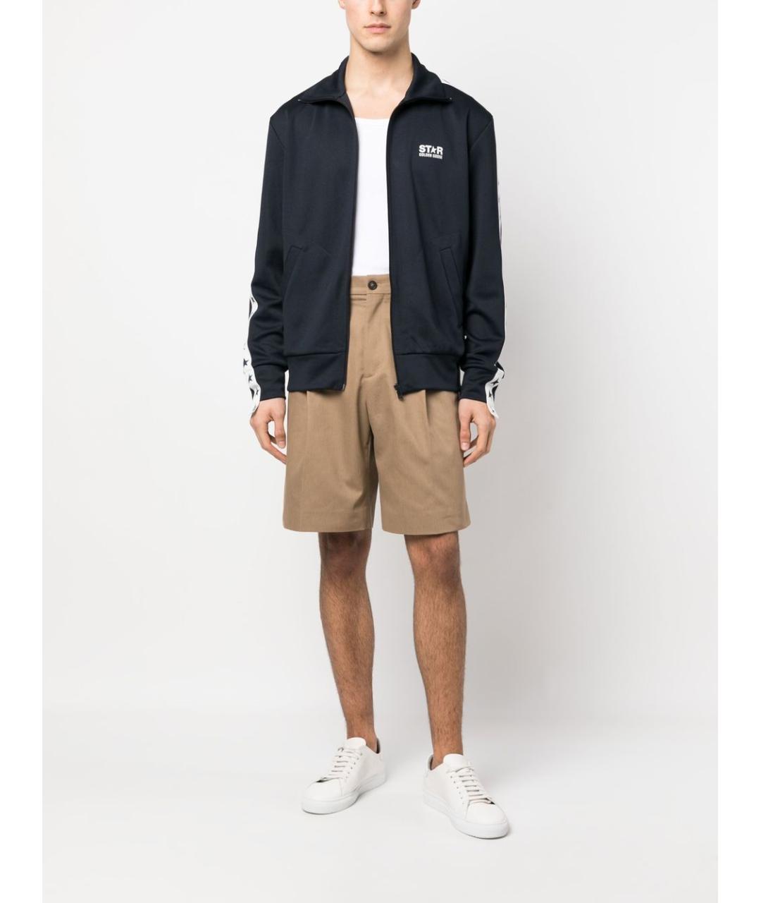 GOLDEN GOOSE DELUXE BRAND Коричневые хлопковые шорты, фото 5