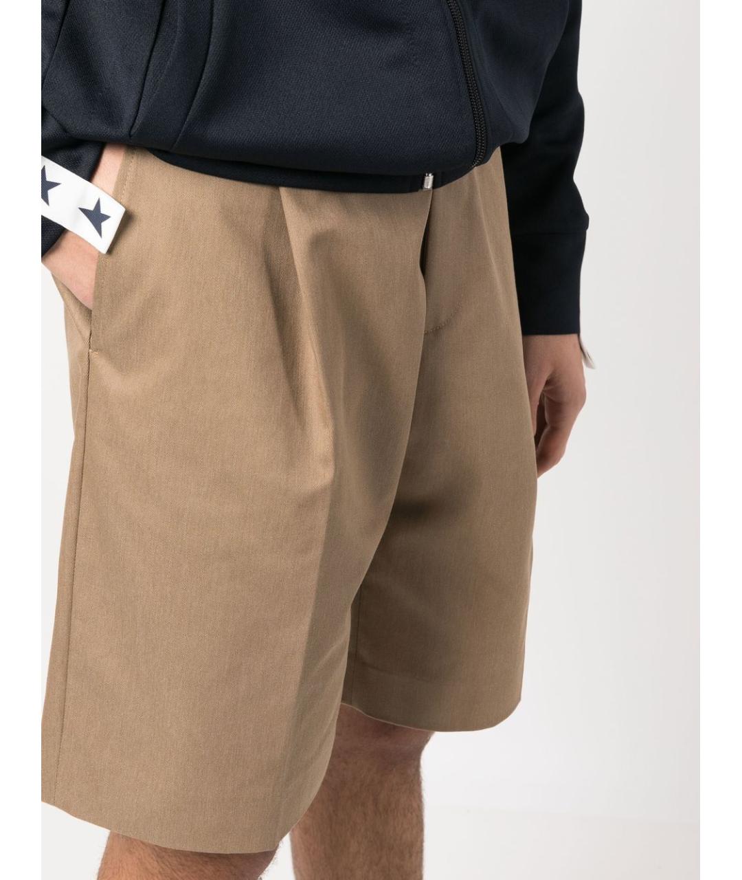 GOLDEN GOOSE DELUXE BRAND Коричневые хлопковые шорты, фото 4