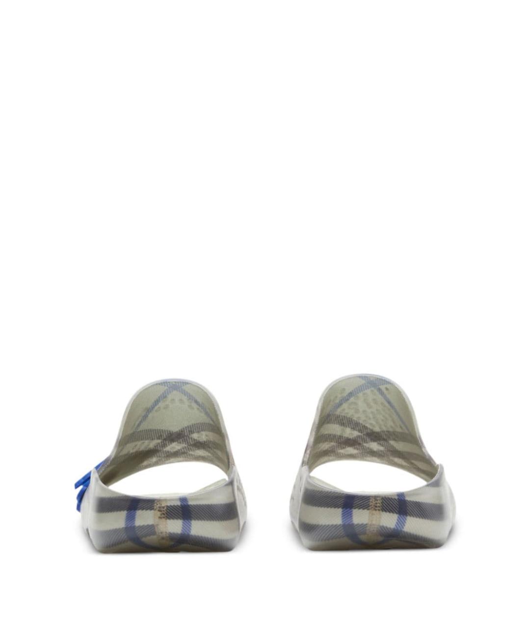 BURBERRY Серые шлепанцы, фото 5
