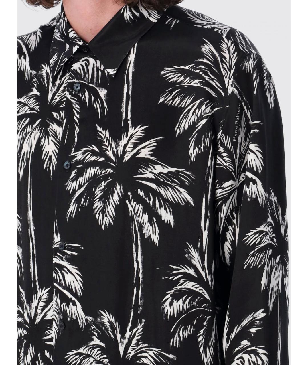 BALMAIN Черная кэжуал рубашка, фото 4
