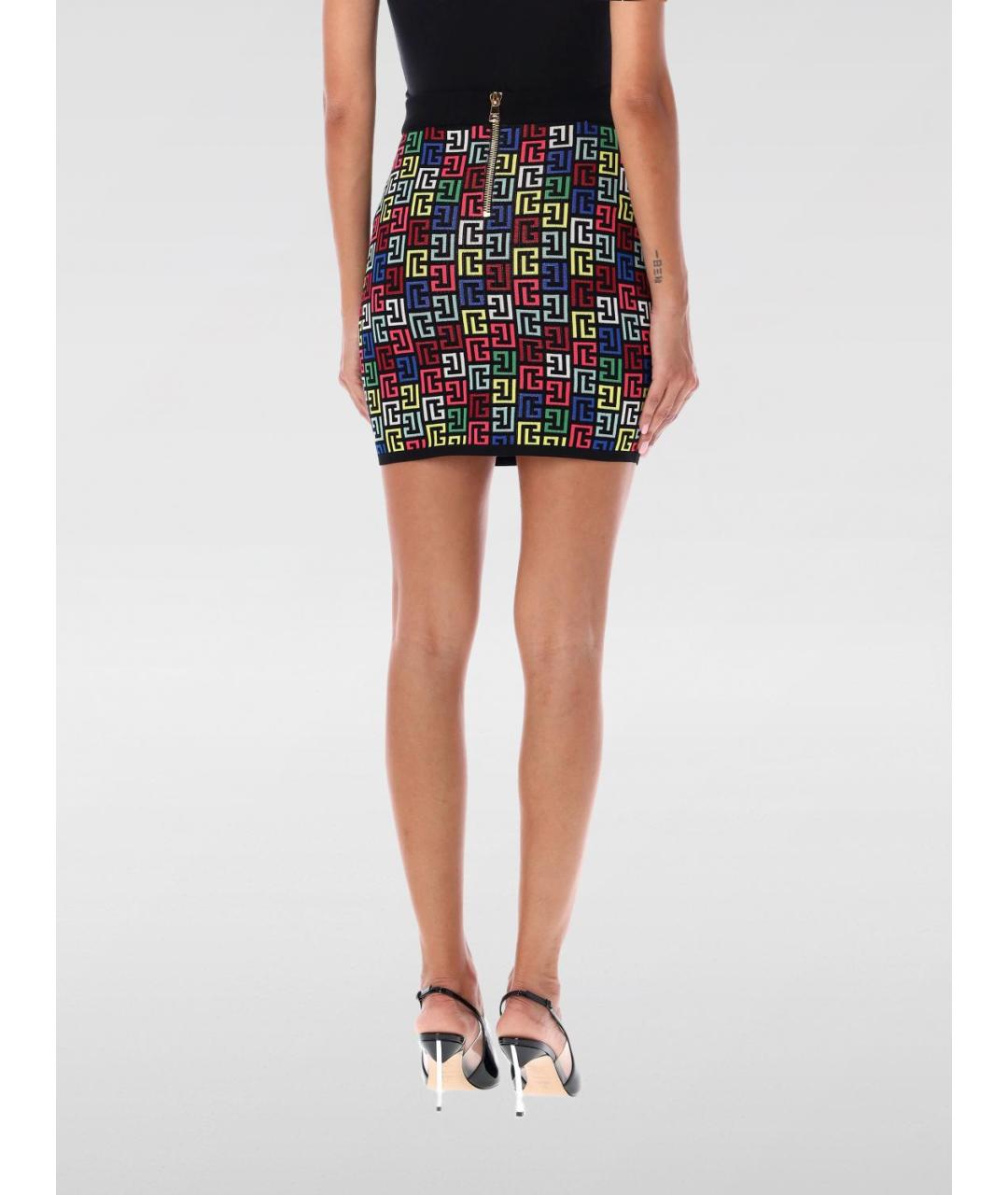 BALMAIN Мульти юбка мини, фото 3