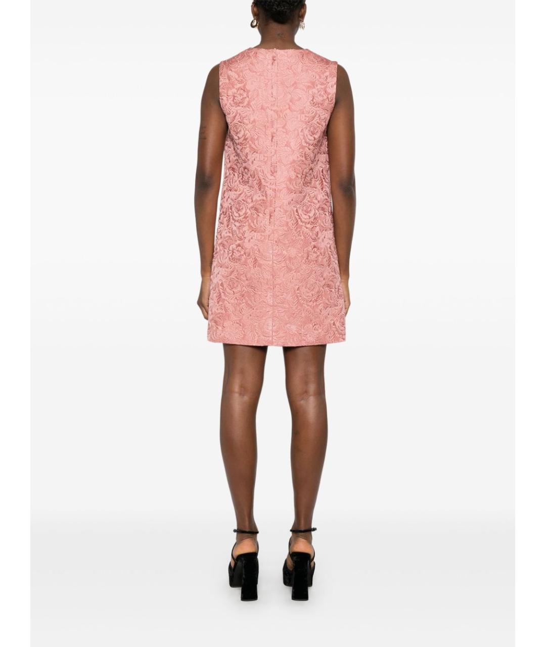 DOLCE&GABBANA Розовое хлопковое коктейльное платье, фото 5
