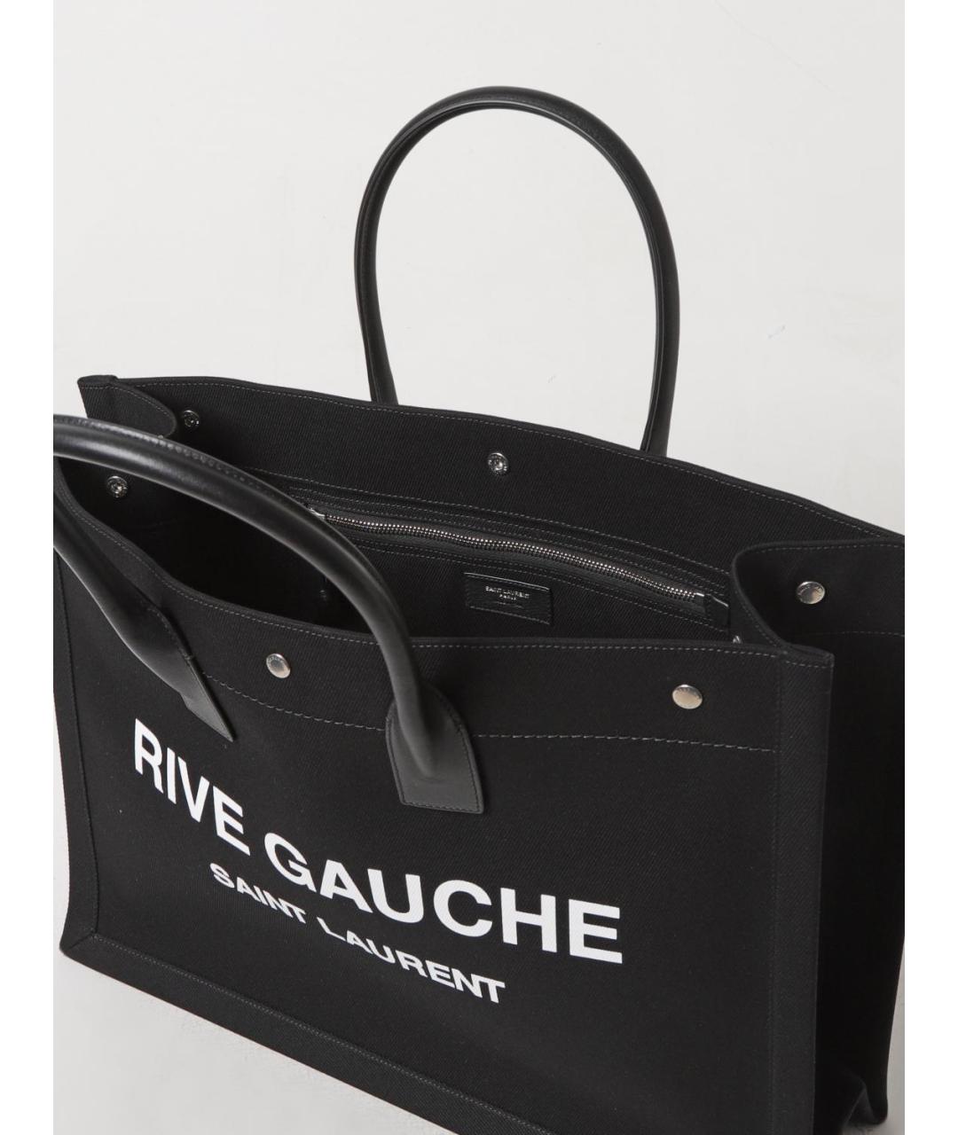 SAINT LAURENT Черная сумка тоут, фото 5