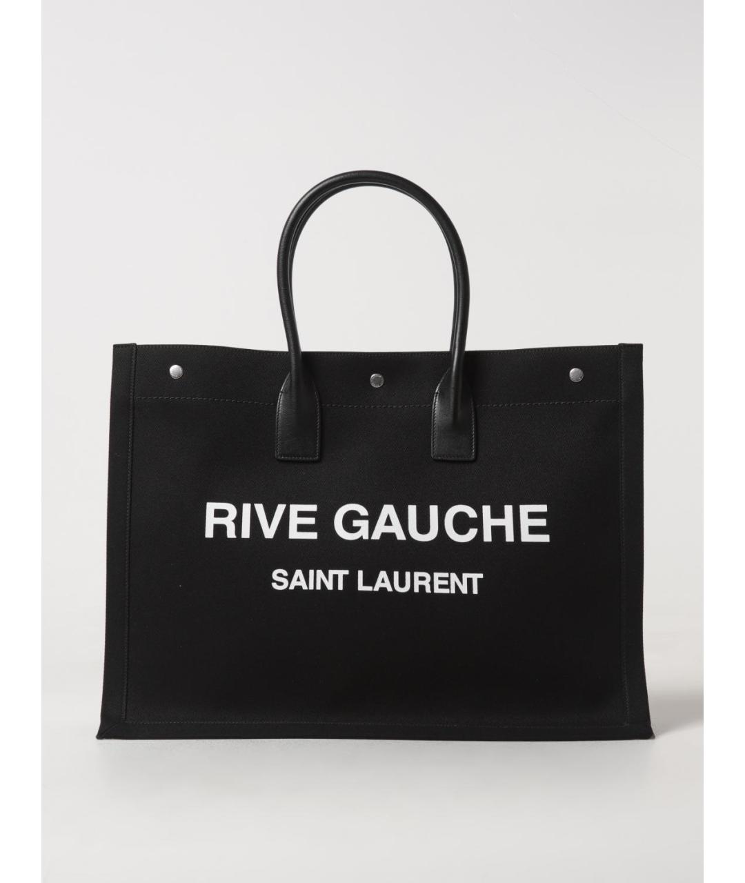 SAINT LAURENT Черная сумка тоут, фото 6