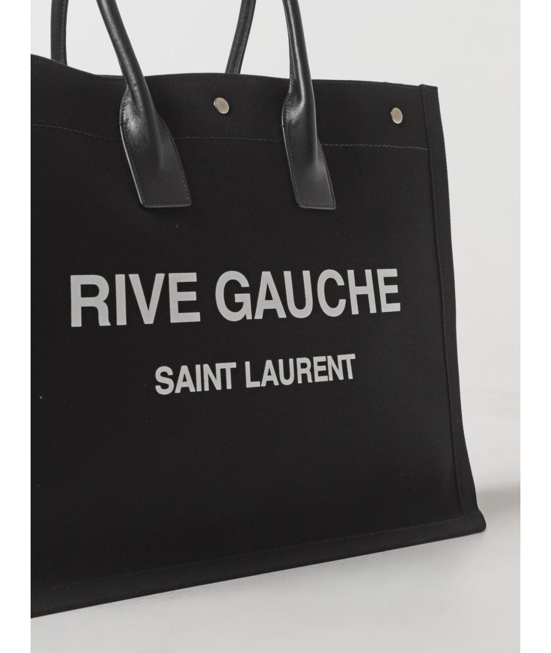 SAINT LAURENT Черная сумка тоут, фото 4