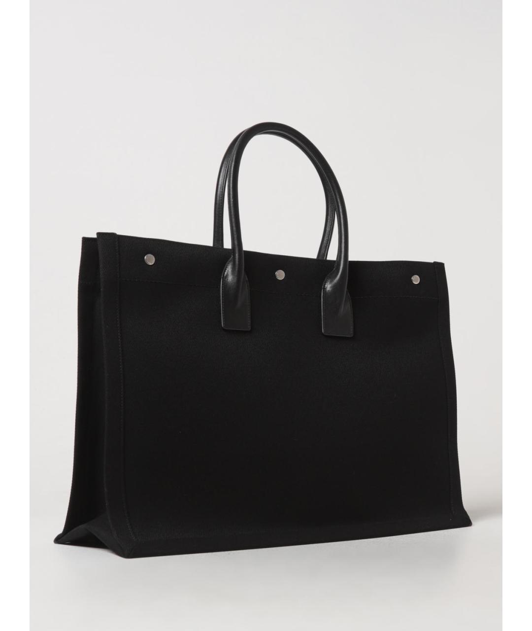 SAINT LAURENT Черная сумка тоут, фото 3
