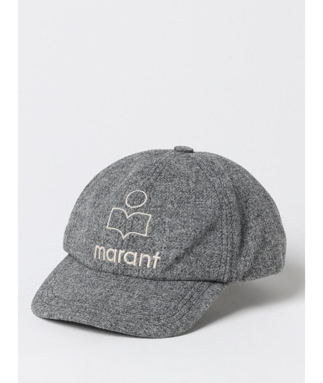 ISABEL MARANT Серая шерстяная шапка, фото 4