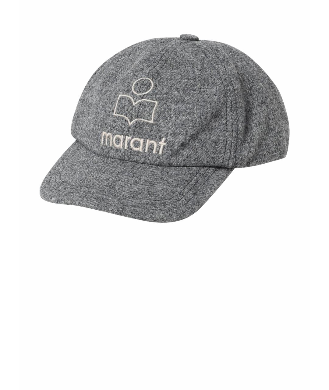 ISABEL MARANT Серая шерстяная шапка, фото 1