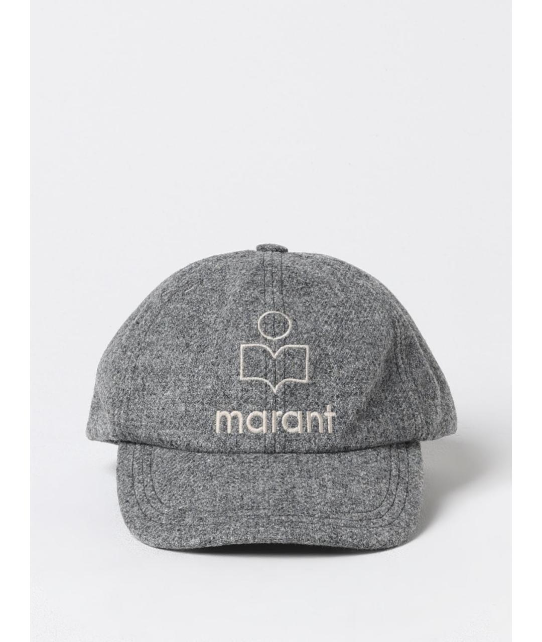 ISABEL MARANT Серая шерстяная шапка, фото 2
