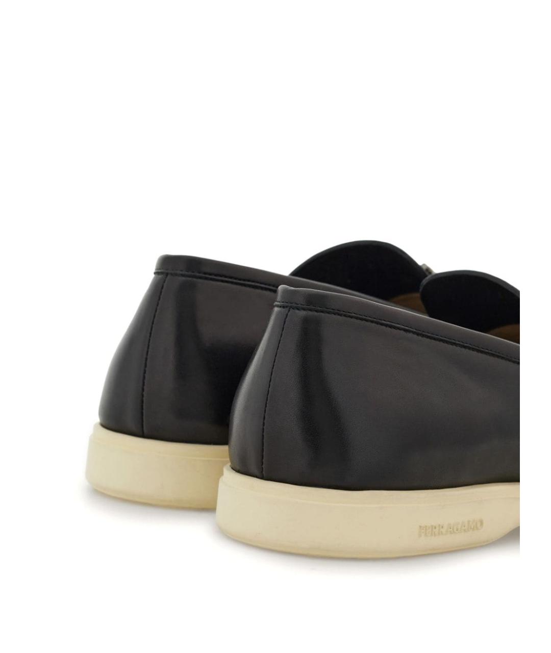 FERRAGAMO Черные лоферы, фото 3