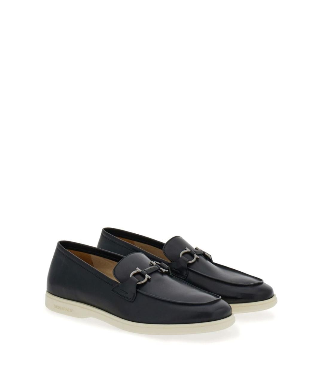 FERRAGAMO Черные лоферы, фото 5