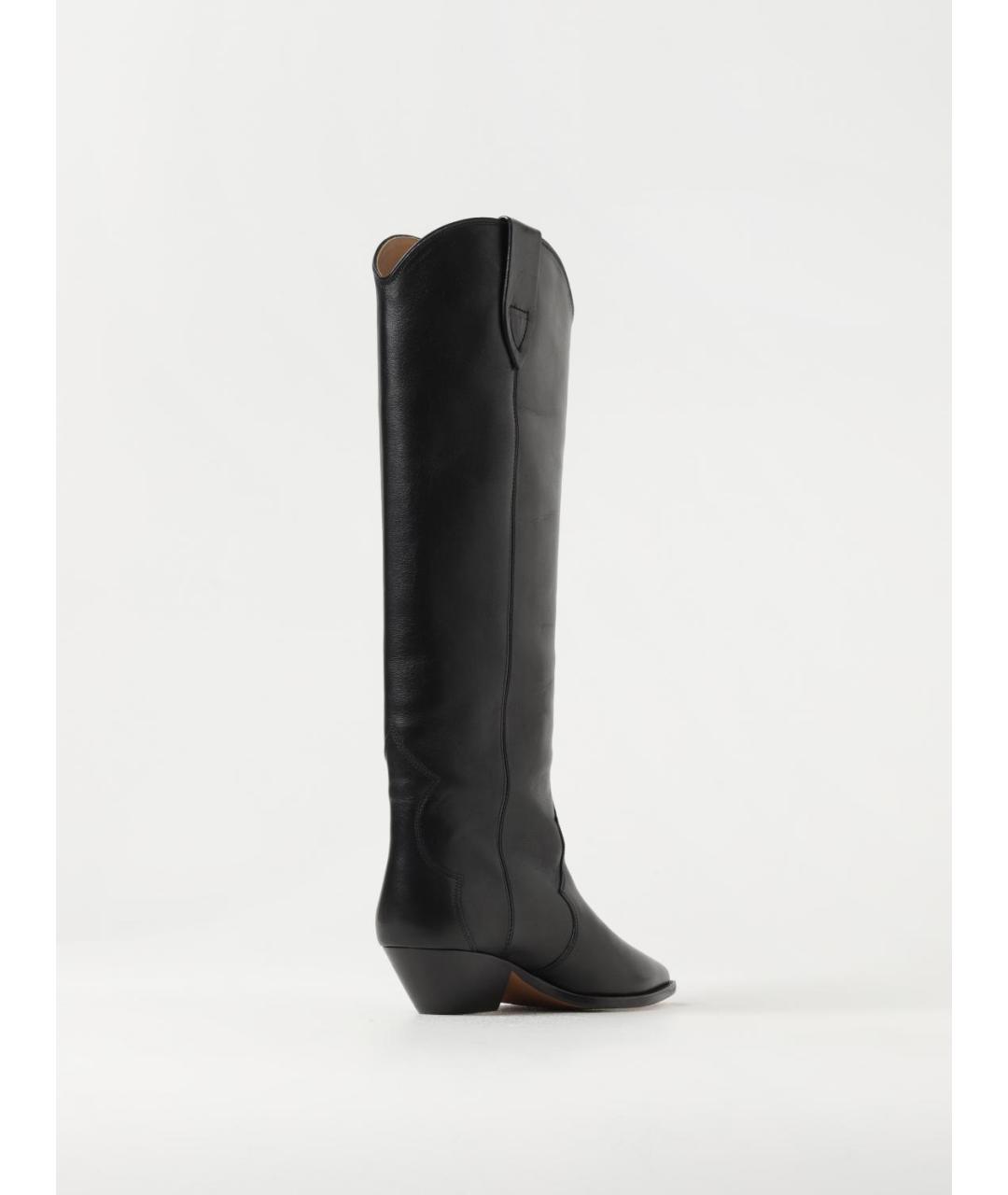 ISABEL MARANT Черные кожаные сапоги, фото 3