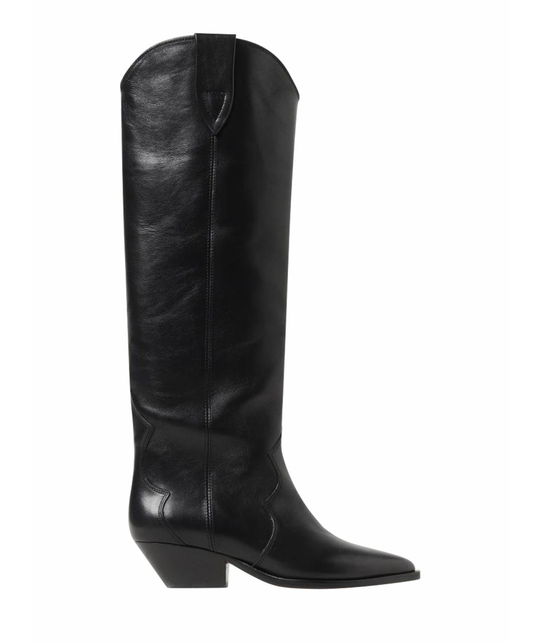 ISABEL MARANT Черные кожаные сапоги, фото 1
