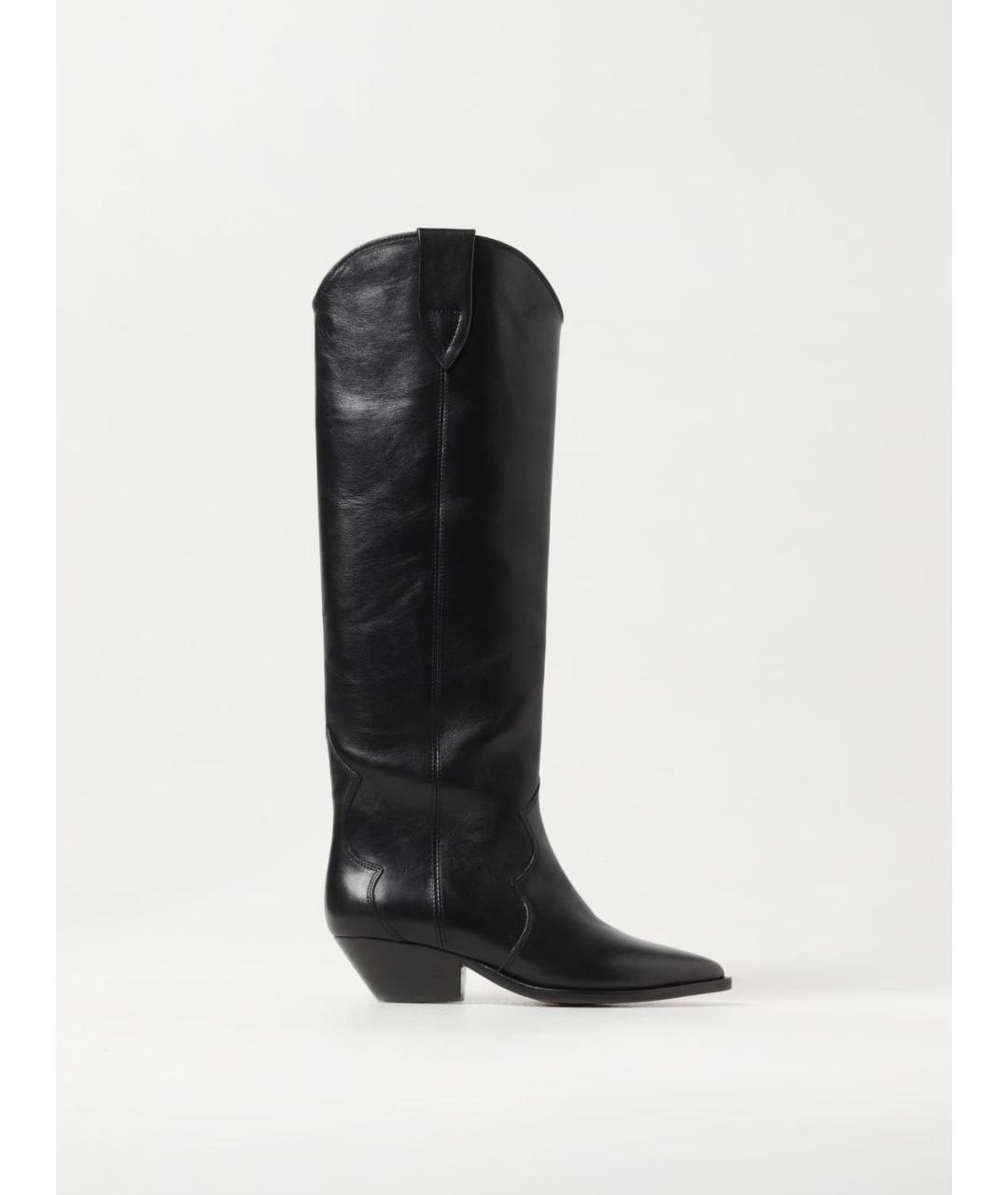 ISABEL MARANT Черные кожаные сапоги, фото 4