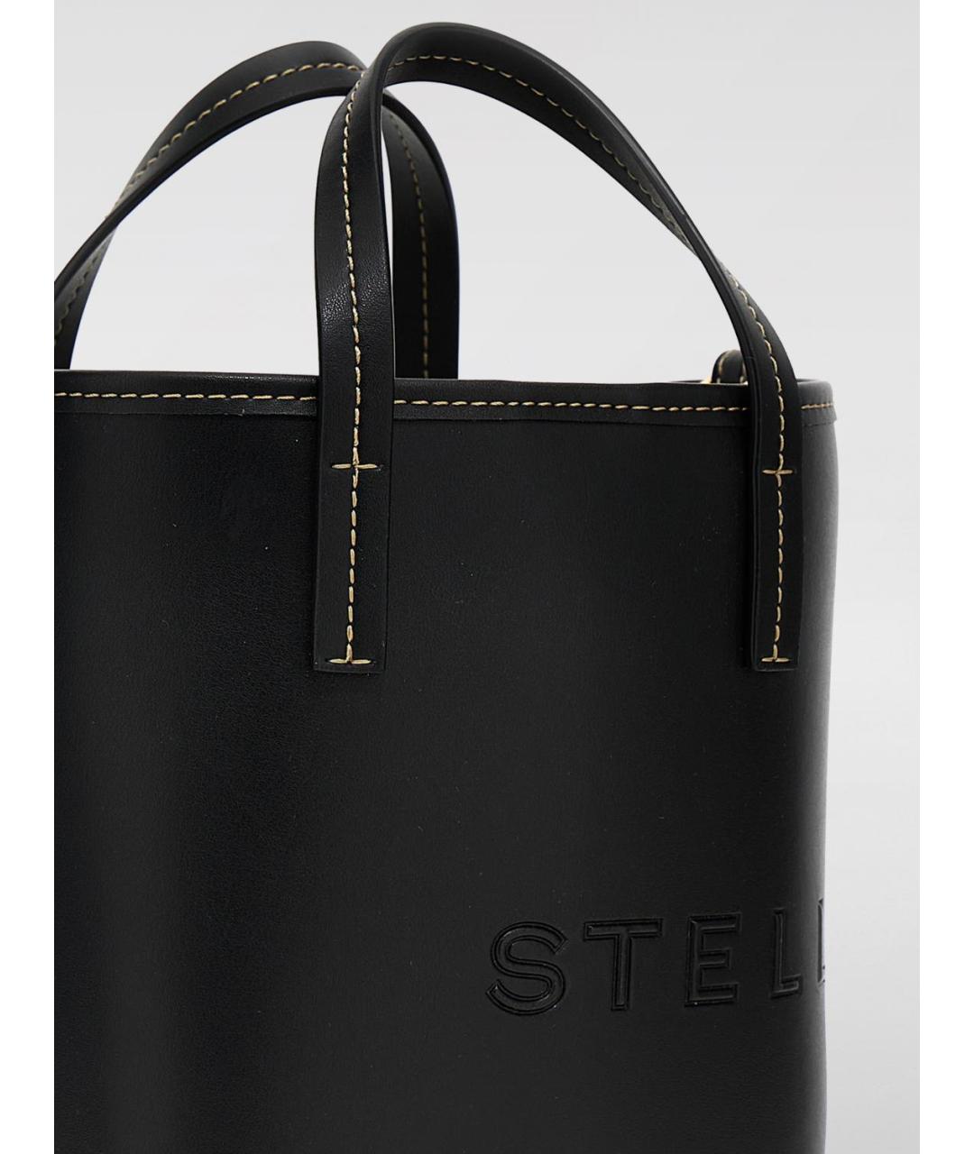 STELLA MCCARTNEY Черная сумка тоут из искусственной кожи, фото 3