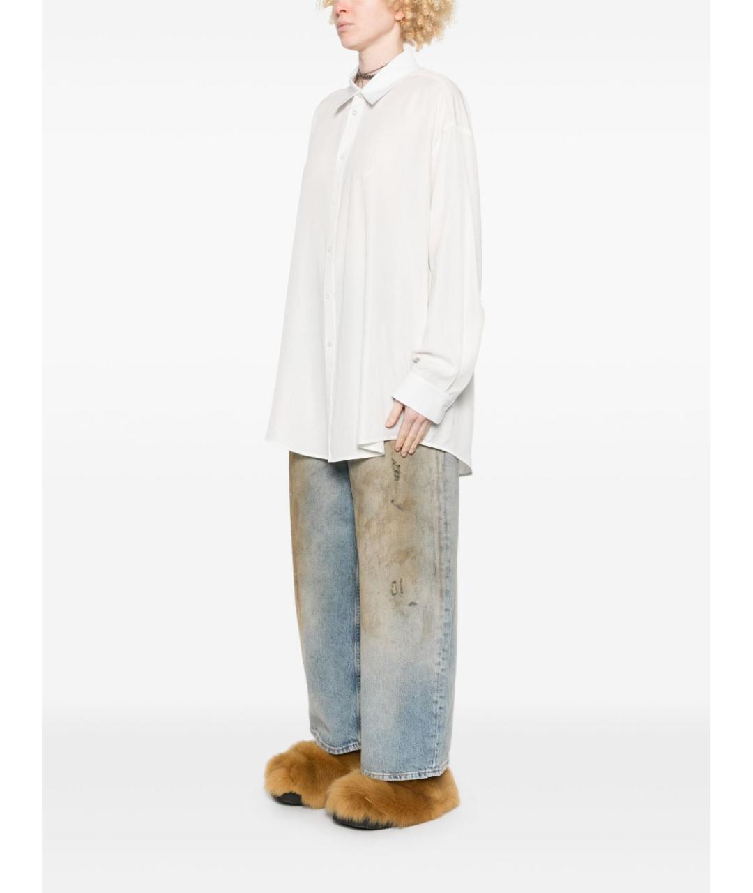 BALENCIAGA Белая хлопковая рубашка, фото 3