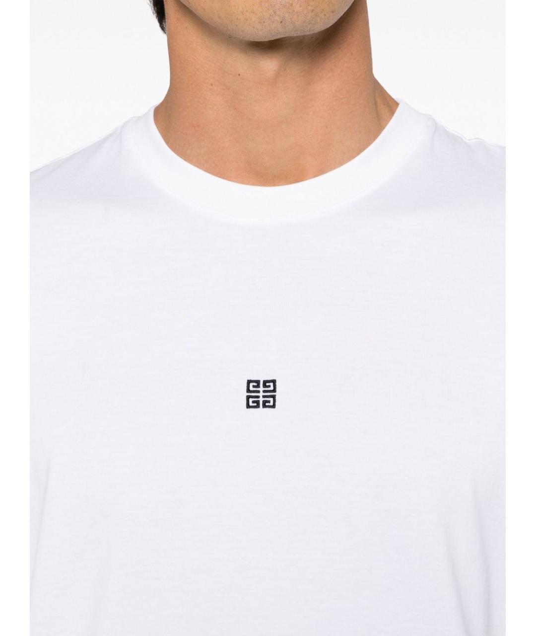GIVENCHY Белая хлопковая футболка, фото 4