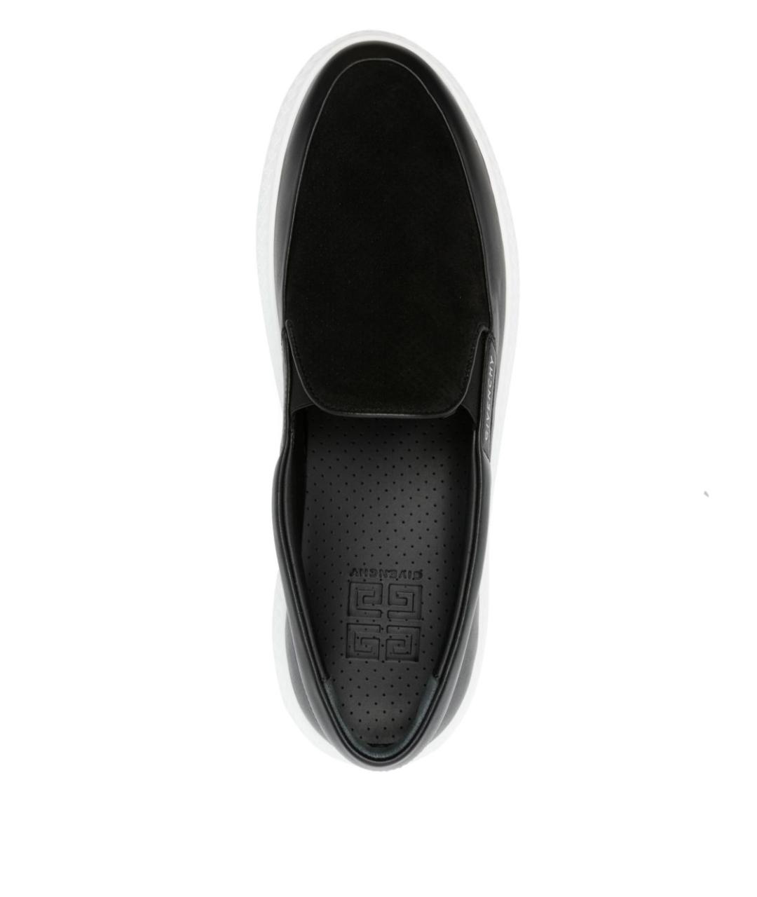 GIVENCHY Черные кожаные слипоны, фото 3