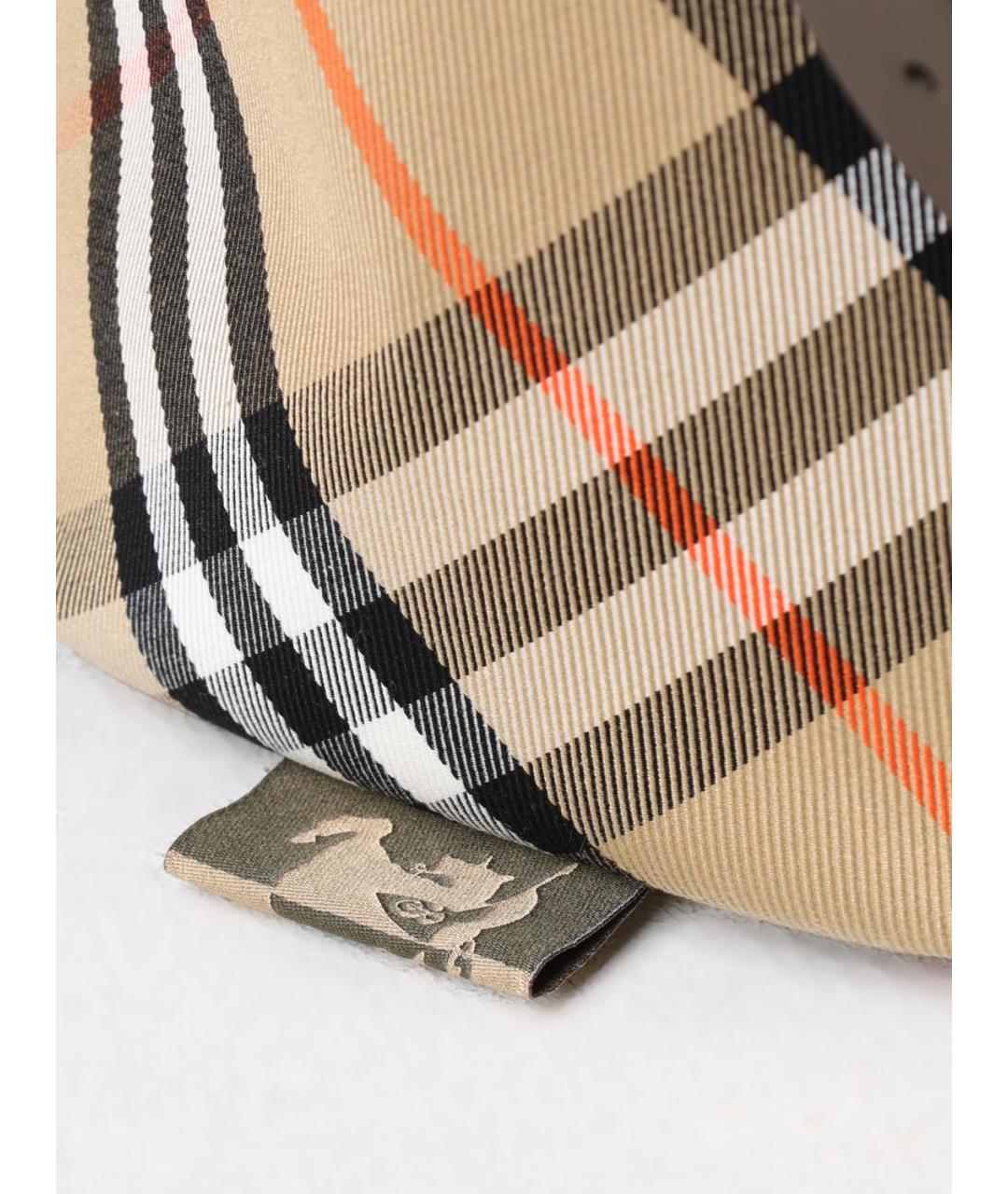 BURBERRY Бежевая тканевая сумка тоут, фото 4