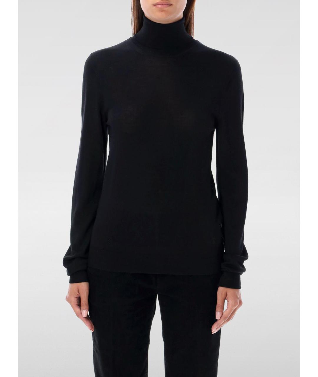 SAINT LAURENT Черный джемпер / свитер, фото 2