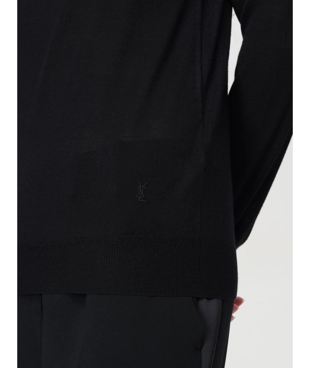 SAINT LAURENT Черный джемпер / свитер, фото 5