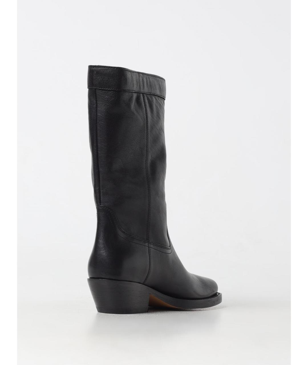 ISABEL MARANT Черные кожаные полусапоги, фото 3