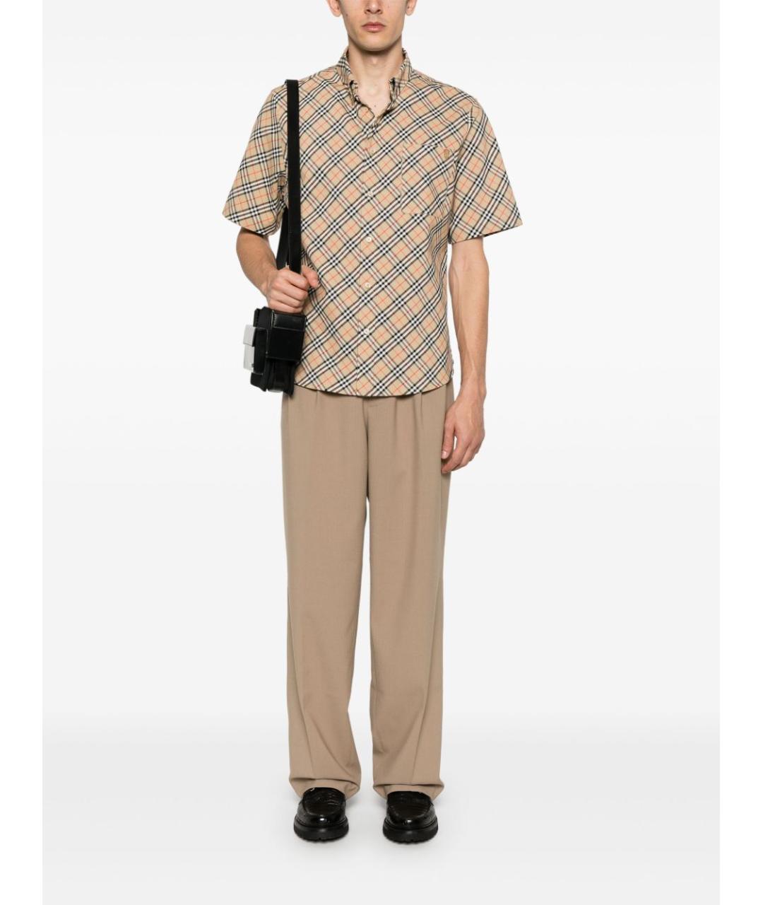 BURBERRY Бежевая кэжуал рубашка, фото 4